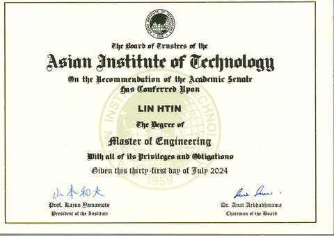 Master of Engineering degree
